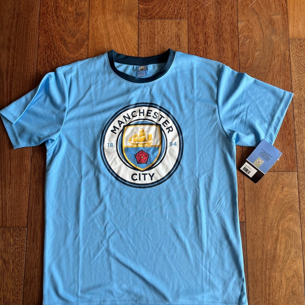 Manchester City Sky Blue Jersey with Crest
